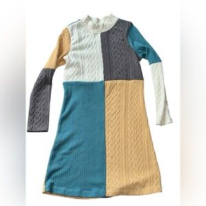 Bonnie Jean Multicolor Patchwork Dress